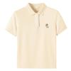 TonLion Women's Lace Placket Short Sleeve Polo Shirt