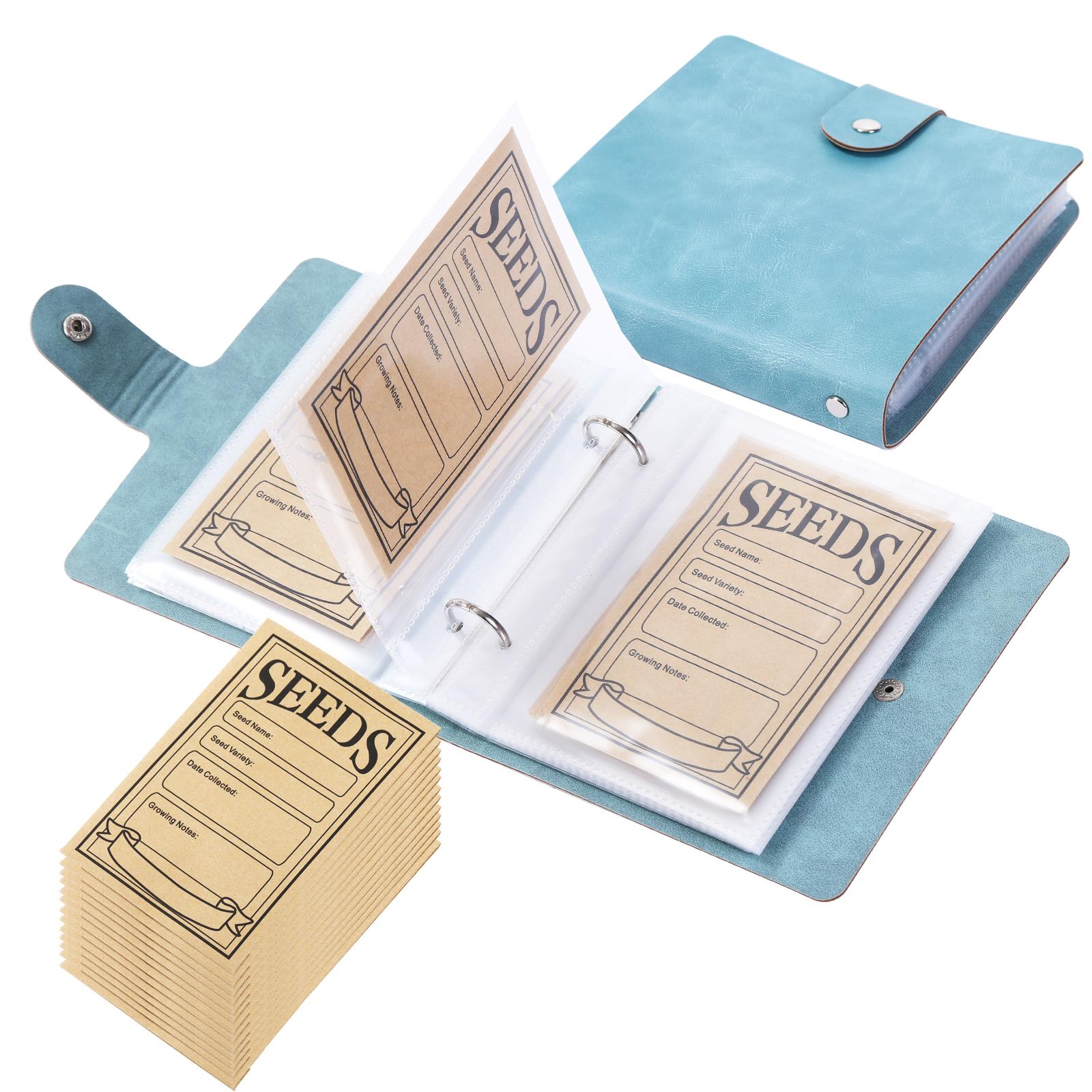 

1 комплект органайзеров для хранения семян сада, органайзер для семян, папка с 50 самозапечатывающимися конвертами для семян, органайзер для пакетов с семенами, семена