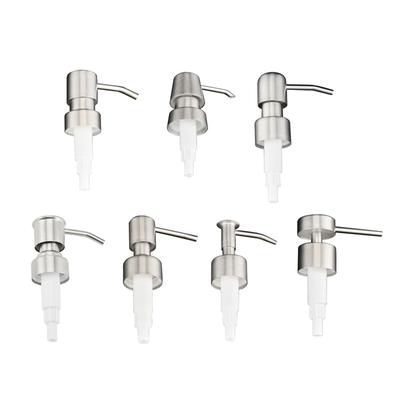 Stainless Steel Soap Dispenser Pump Head Replacement Lotion Dispenser Press Head for Bathroom and Kitchen Liquid Bottles