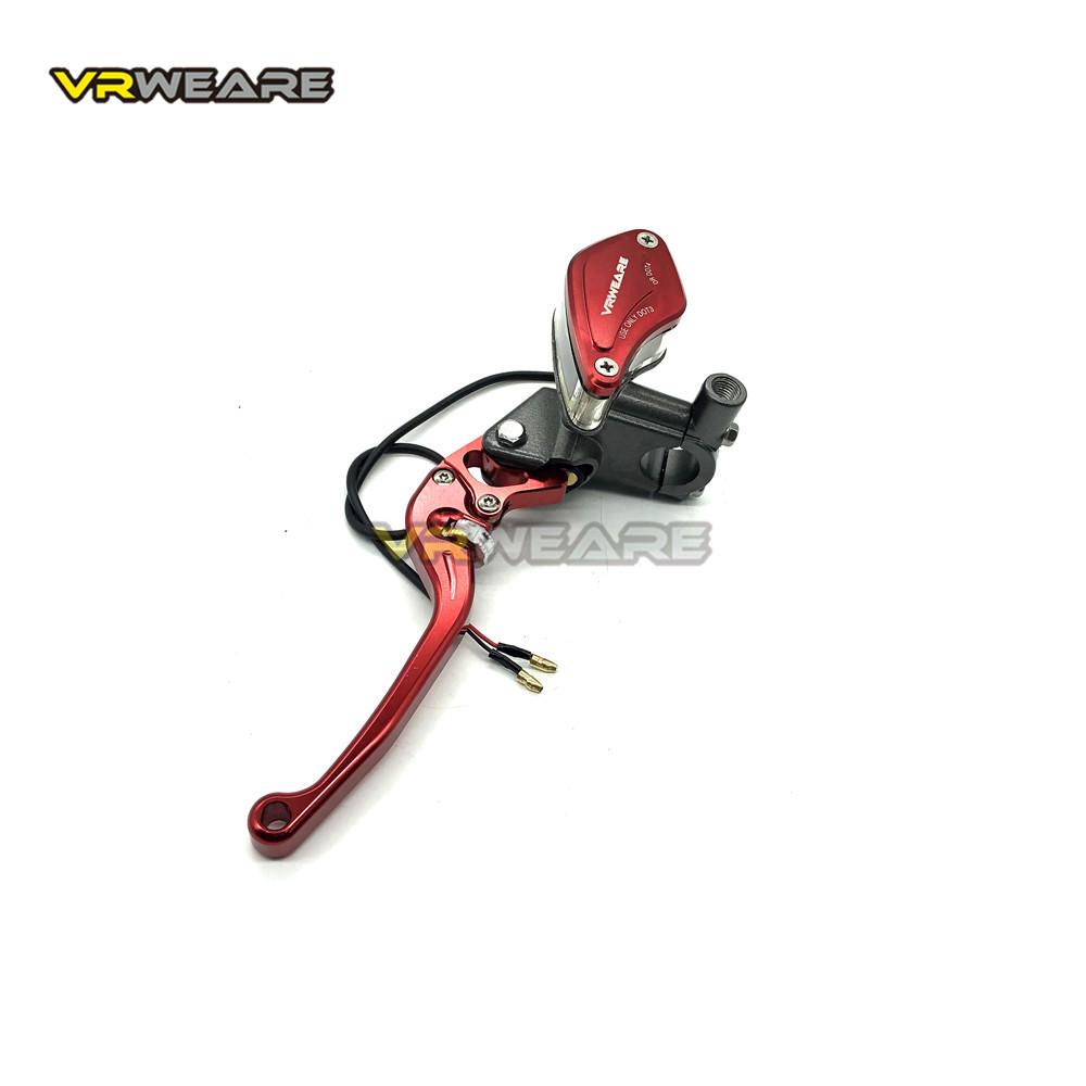 

Motorcycle Brake Pump lever Adjustable Handle Hydraulic clutch Master Cylinder Racing Universal For HONDA Yamaha Kawasaki Brake Red Left