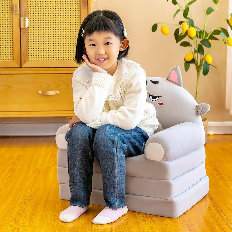 Three-Layer Children'S Folding Small Sofa, Kindergarten Baby Activity Gifts, Multi-Functional Creative Lunch Break Cartoon Sofa