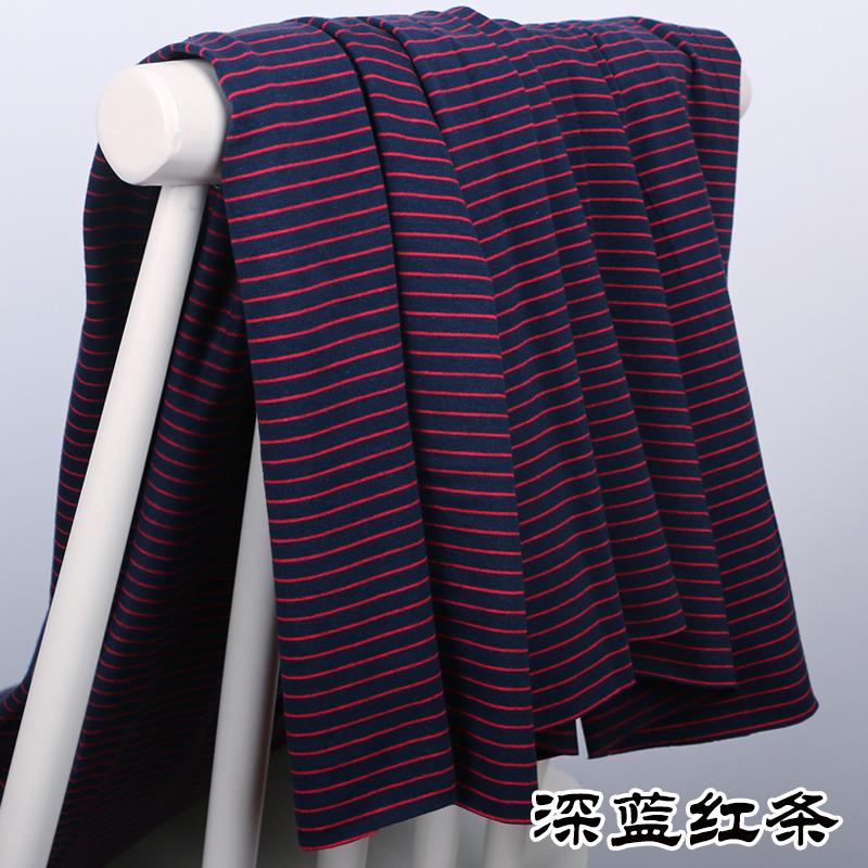 wide 1mm stripe 100% cotton knitting elastic fabric DIY sewing clothing cloth 165cm wide 100% tissu hometextile tela sewing