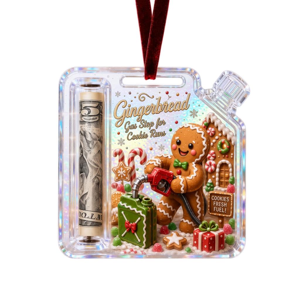 Christmas Oil Can Hanging Ornament for Gift Holder Holiday Decor
