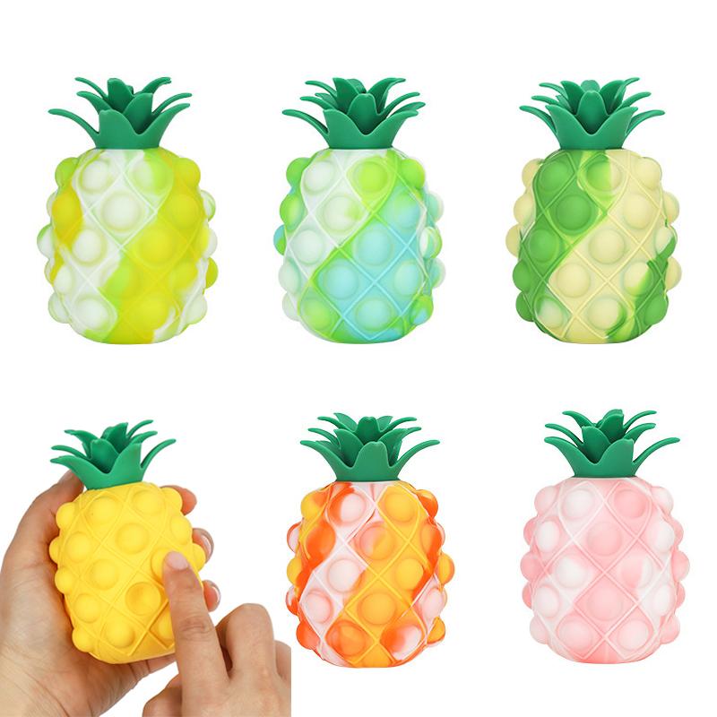 Pineapple Stress Ball Push Bubble Sensory Toys for Kids Adults Birthday Party Gifts Classroom Prizes Juguetes