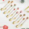 6pcs/set Christmas Spoons for Home Tableware Coffee Spoon Teaspoons Dessert