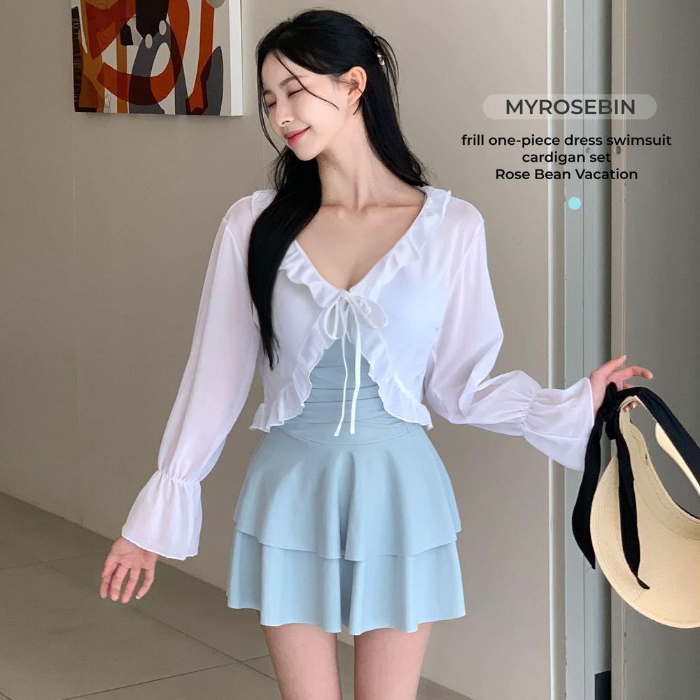 Women s One-Piece Skirt Swimsuit: Slimming, Conservative, Elegant, Hot Spring & Home Wear Extra Large