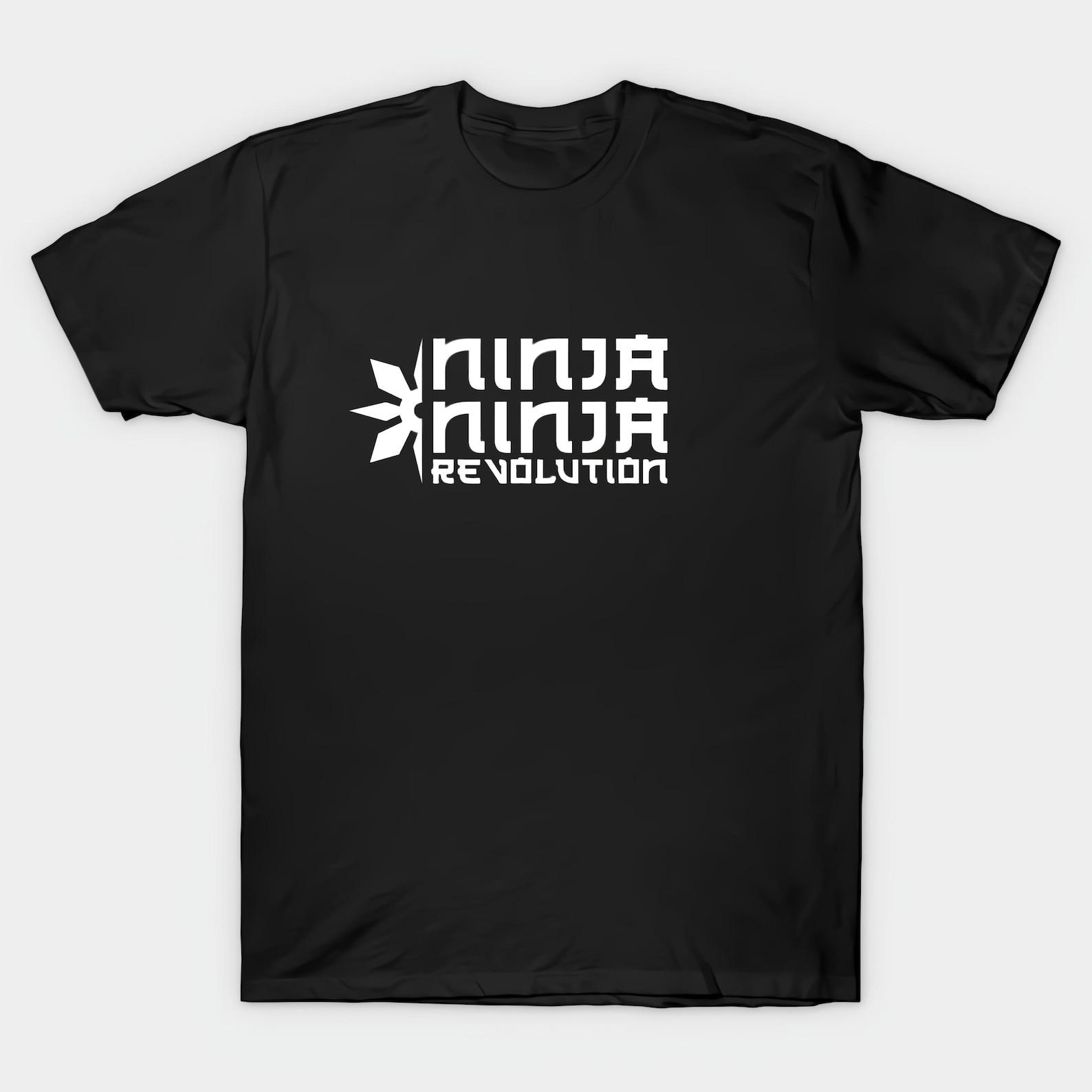 Ninja Ninja Revolution Black T shirt Size S-4X Casual M