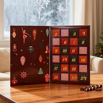 Countdown Calendar 24 Days Refillable Empty Box Vacation Countdown Calendars for Home Living Room Bedroom School Party Daily