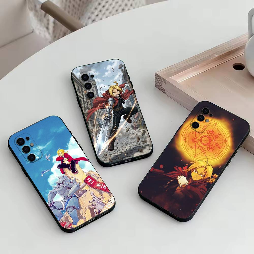 FA-E-Edward Elric Phone Case For Samsung S25,S24,S21,S22,S23,S30,Ultra,S20,Plus,Fe,Soft Silicone Black Cover