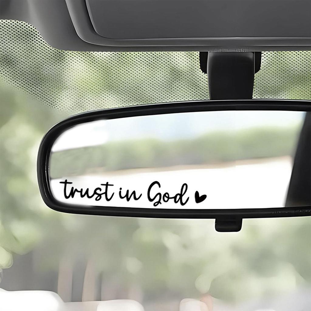 Reflect Your Faith Trust in God Decals Motivational Vehicle Decals Removable & Vibrant Reflection set for Car Rearviews