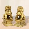 2 Stück Fu-Hund Wächterlöwen Figuren Glück Handwerk Schreibtisch Sammlung Mehrzweck für Banken Harz Feng Shui Ornament