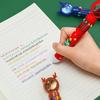 Christmas Ten Colors Ball-point Pen Cartoon Elk Pendants Noel Merry Christmas Decor Gifts For Kids Happy New Year 2025