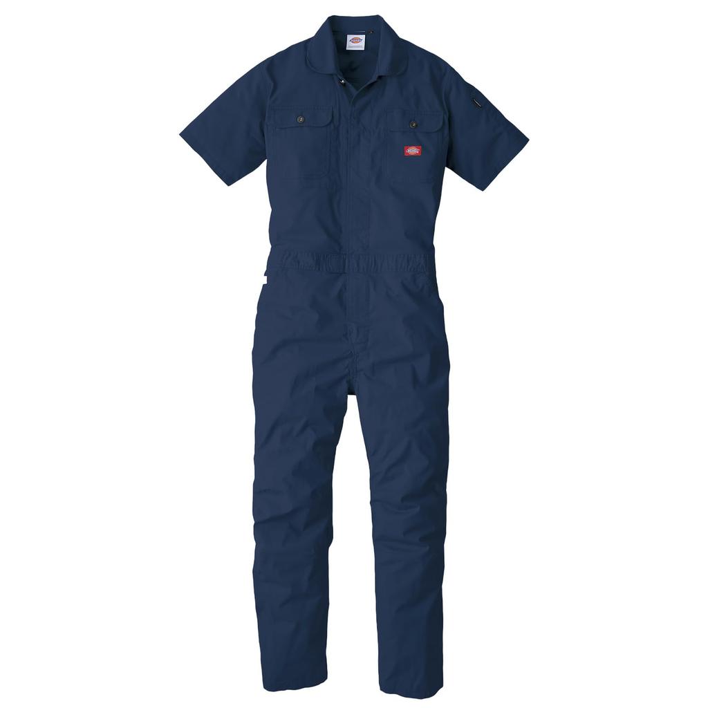 Dickies Workwear Short with Pro Uni Size LL D-749 Jumpsuit, Sleeve, Stretch, Reflective, Year-Round Wear, CO-COS Sticker, Navy,