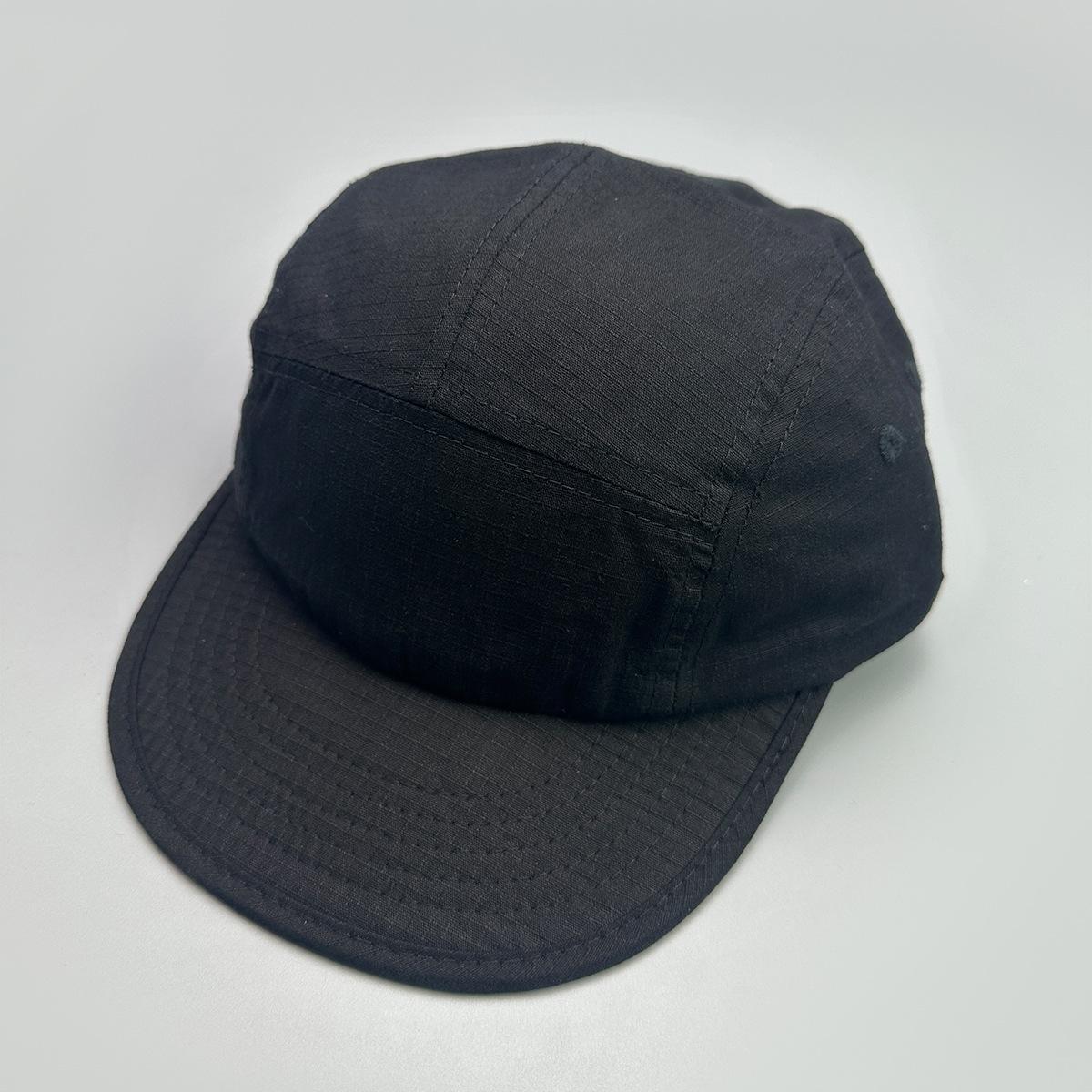 American Alphabet Patch Solid Color Short Brim Baseball Hat Men S And Women S Retro Soft Top Shade Cap 52-60cm