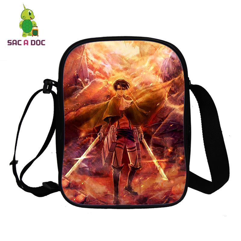 New Anime Attack on Titan Giant Shoulder Bag Full Color 3D Printed Messenger Bag
