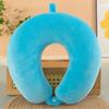 New in Minimalist Plush U-shaped Pillow Neck Airplane Pillow Traveling Car Home Office  Neck Flight Pillow Snap Strap Soft Cover
