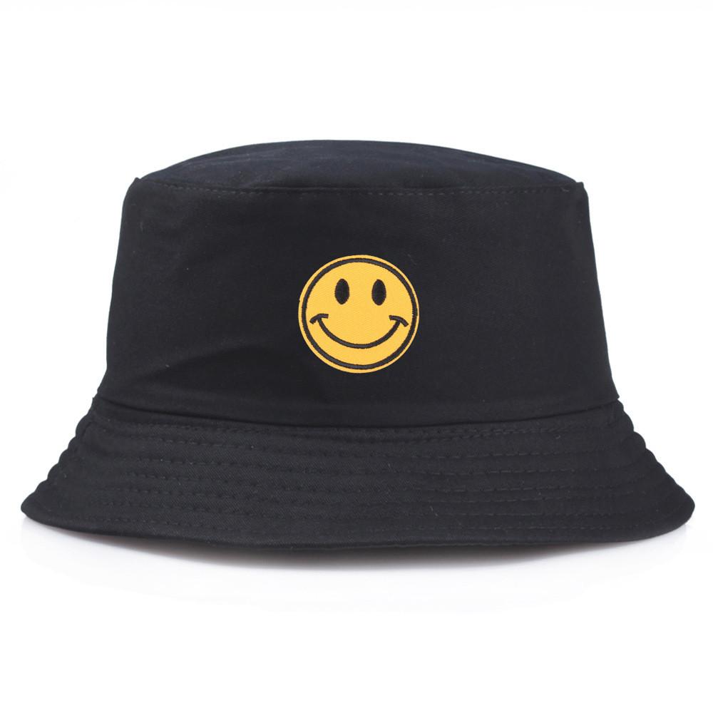 Cotton Embroidered Fisherman Hat With Sun Protection For Summer Beach And Casual Wear