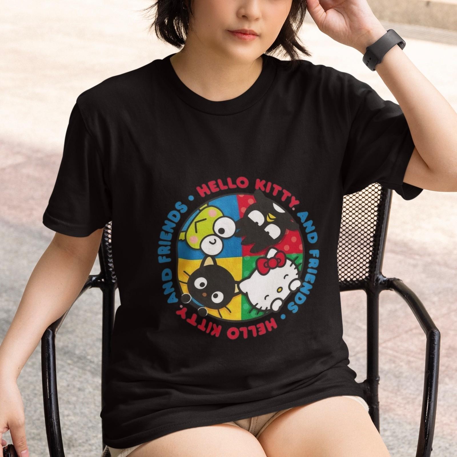 Hello Kitty and Friends T-Shirt Cute Sanrio Characters Kawaii Graphic Tee XXXXL
