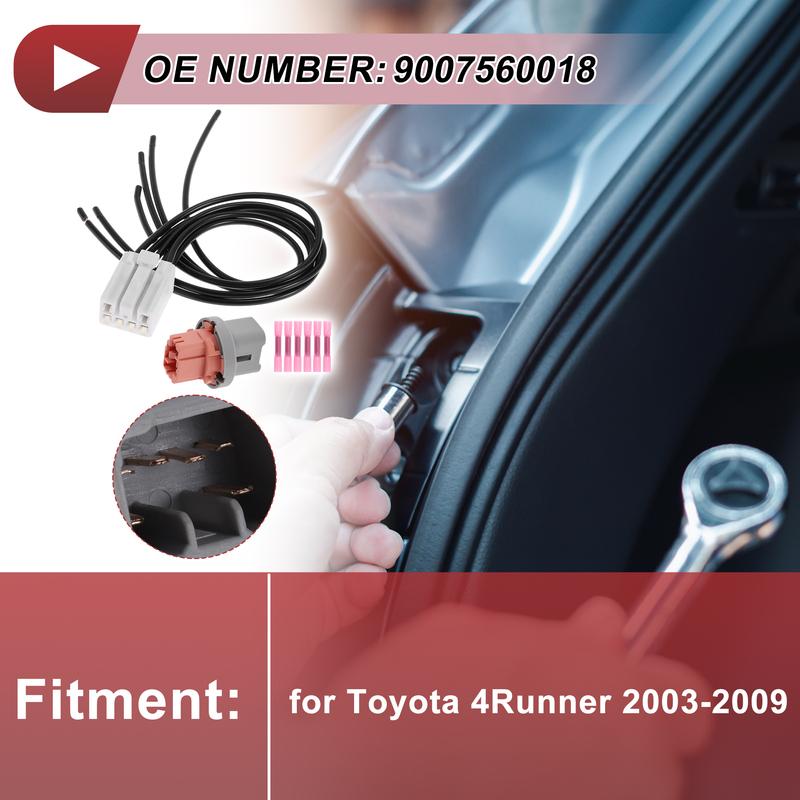 X Autohaux Tail Light Socket Wiring for Toyota 4Runner 2003-2009 No.9007560018