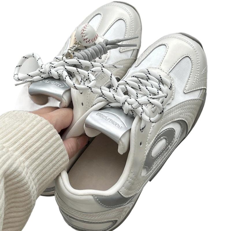 Low Heel Flat with Patchwork Vulcanize Shoes Spring/autumn Baseball Sewing Ladies Shoes on Sale 2025 High Quality Fashion Shoes