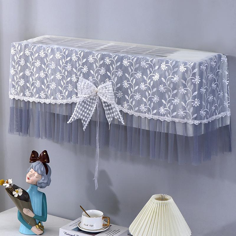 1pc Conditioner Cover Prevent Direct Blowing Bow-Tie Windshield Curtain Hanging Air Dust-proof