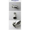 Exhaust Racing Car Exhaust Tip Modified Stainless Steel Tailpipe  Flat Edge Single Layer Customize Logo Muffler Nozzle