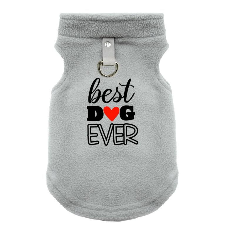 Thermal Fleece Dog Vest 2025 Winter Puppy Clothes For Small Dogs Heart Pattern Dog Pullover Shirt Pet Apparel