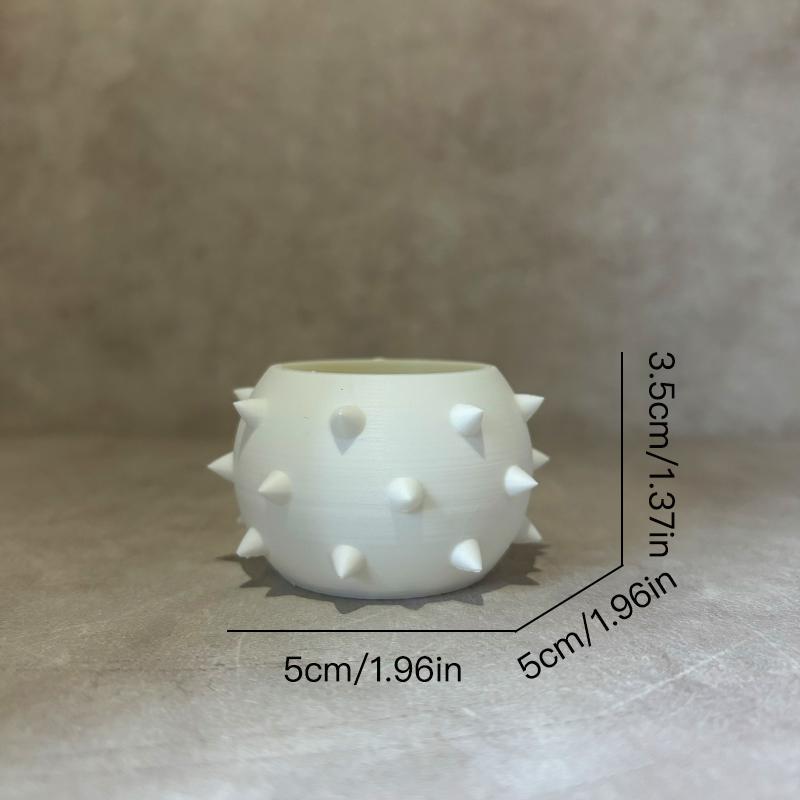 4 Pieces Mini Spherical Flower Pot Succulent Pot Desktop Ornament Plastic Planter Home Decor Plant Pot