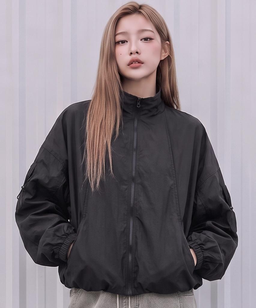Ветровка GRAYBLVD Billy Stingray Fit (черный)