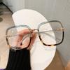 New Vintage Large Square Eyeglasses Anti-Blue Light Glasses Frame Blocking Blue-Ray Oversized Spectacles Frames Men Women
