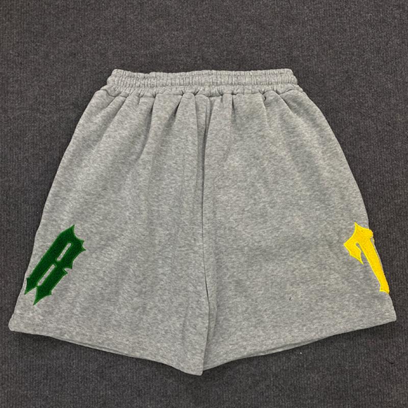 European and American summer letter embroidery casual loose trendy shorts for men and women