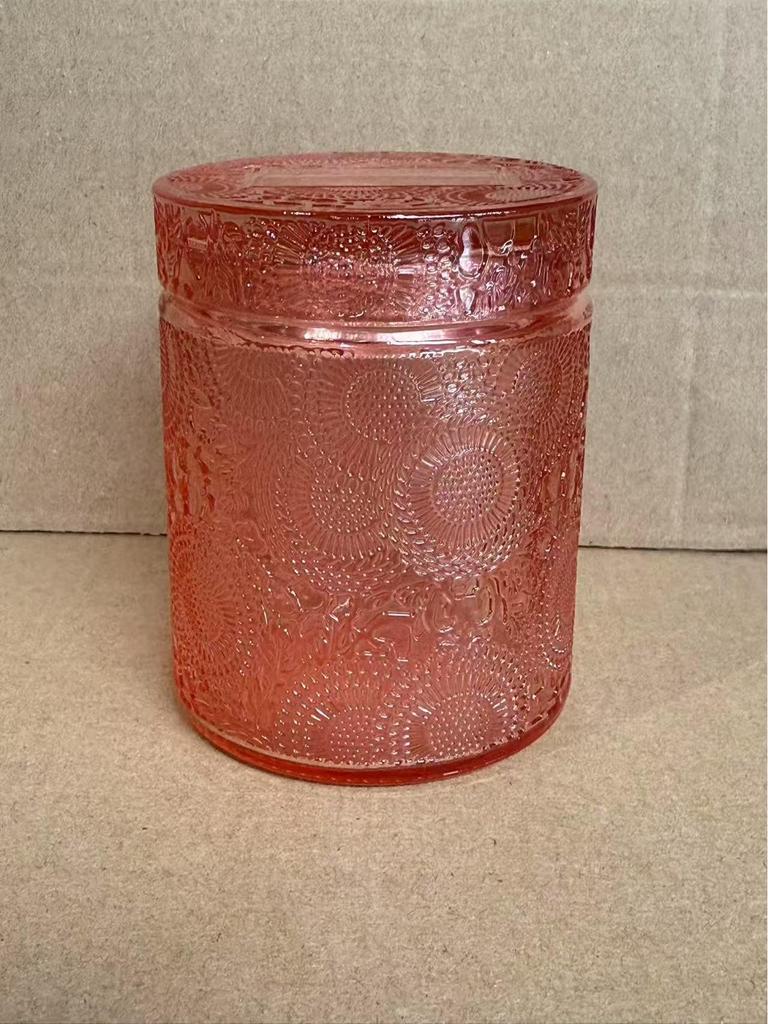 In-stock 200g DIY Scented Candle Glass with Lid - Empty Holder