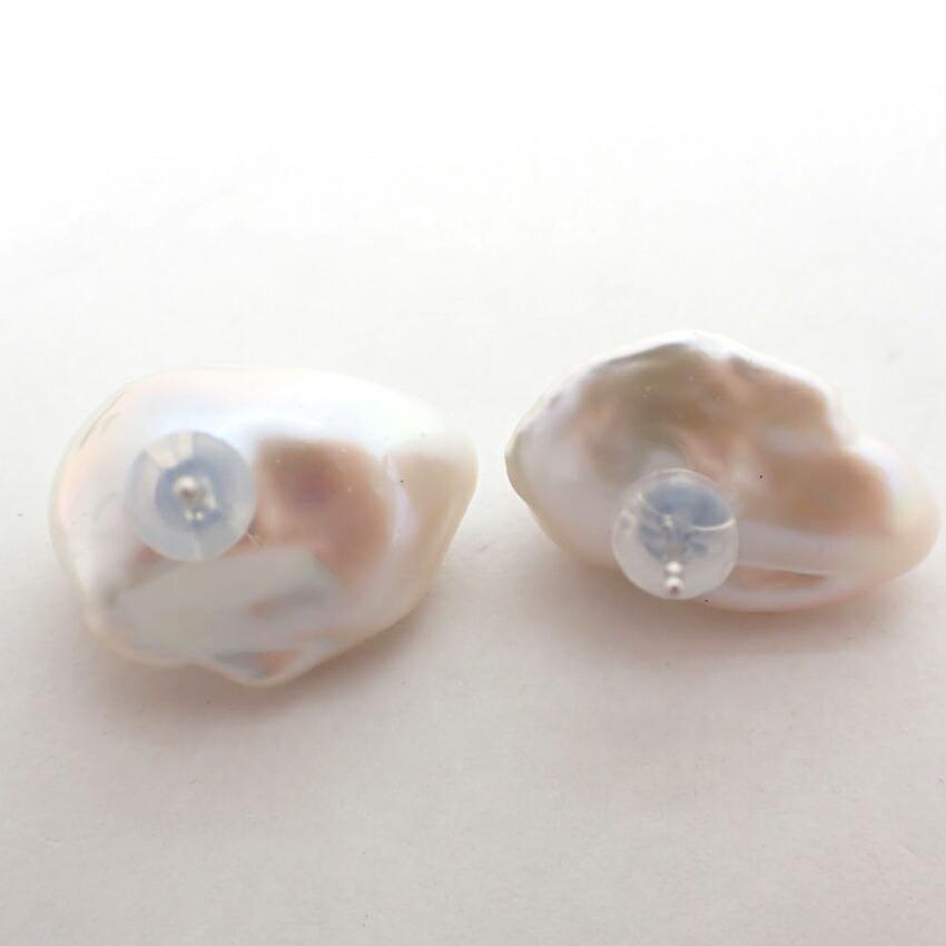 [New] Pt900 Freshwater Pearl Stud Earrings/j33-11