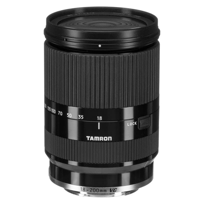 TAMRON DiIII VC Zoom Lens for Sony Mirrorless Cameras Black 18-200mm F3.5-6.3 High-Magnification E-Mount (NEX) - (B011SE)
