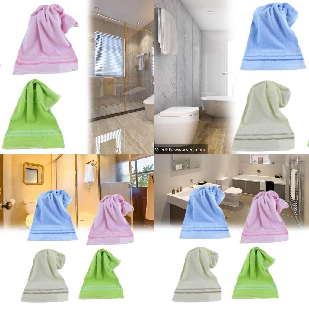 Luxurious Pure Cotton Towels Bulk Super Absorbent Face Cloths Soft And Thick