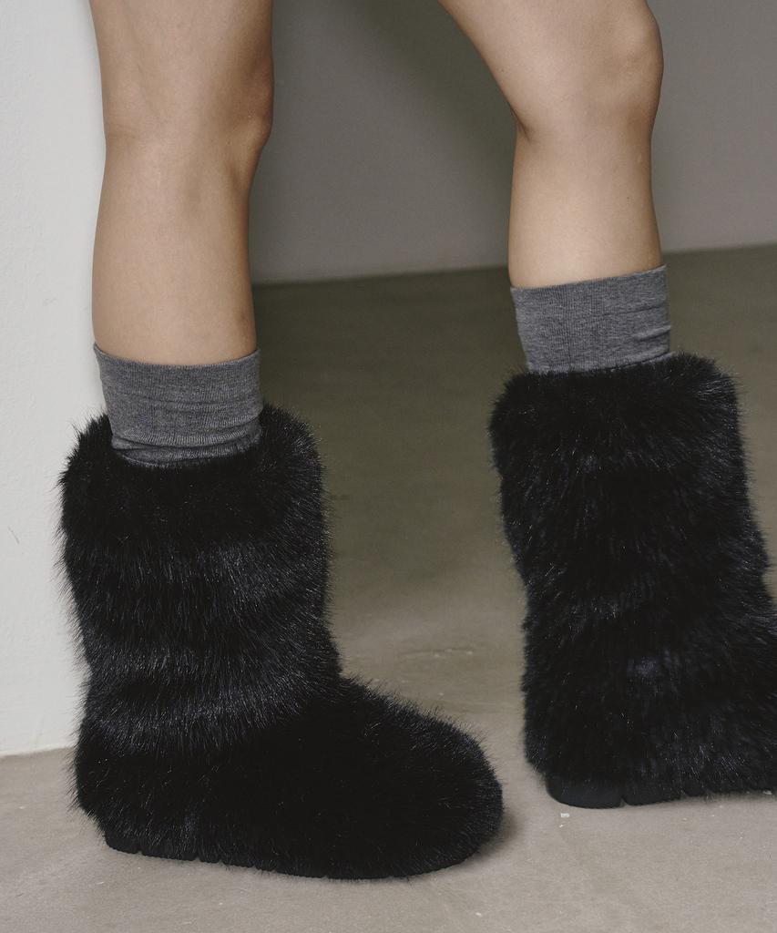 Twvp Puky Fur Middle Boots (3 Colors)