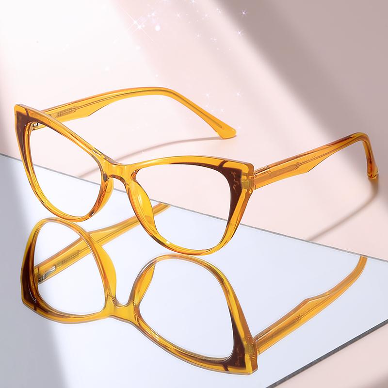 New Classic Black Cat Eye Anti Blue Light Glasses, Lightweight Frame Fashion Eyewear for Women, Ideal for Office & Daily Wear