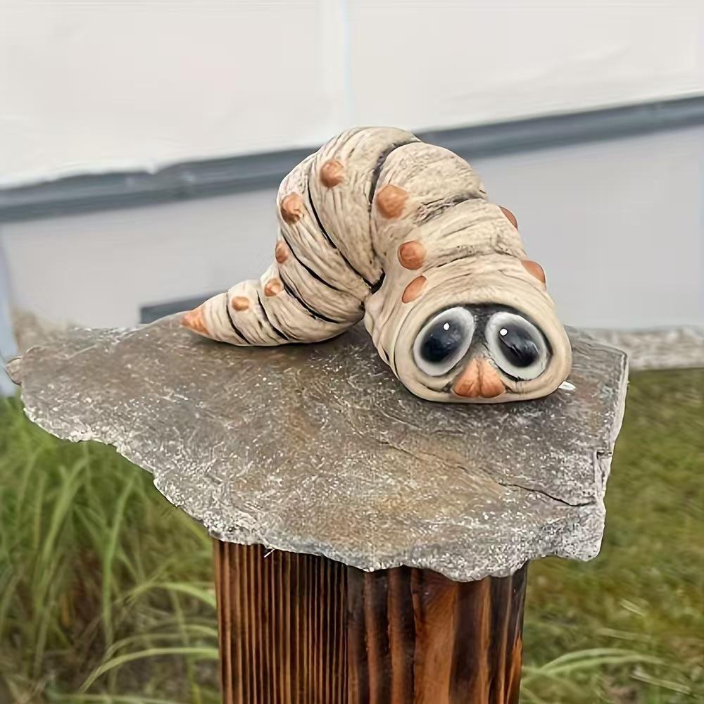 Caterpillar Statue Decorations Resins Outdoor CHILDREN'S Garden Courtyard Lawn Resin Decorative Sculpture For Home Garden Crafts