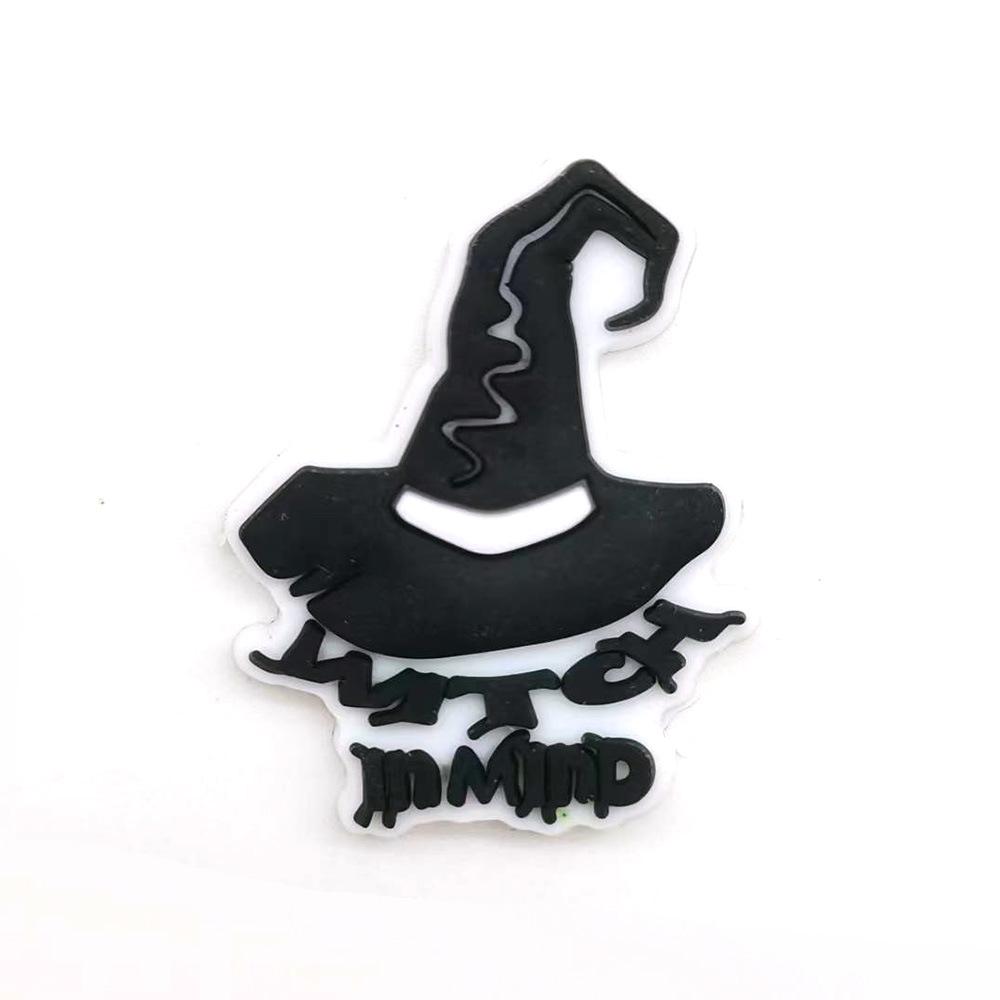 Black & White Halloween Punk Metal Rock Croc Shoe Charms