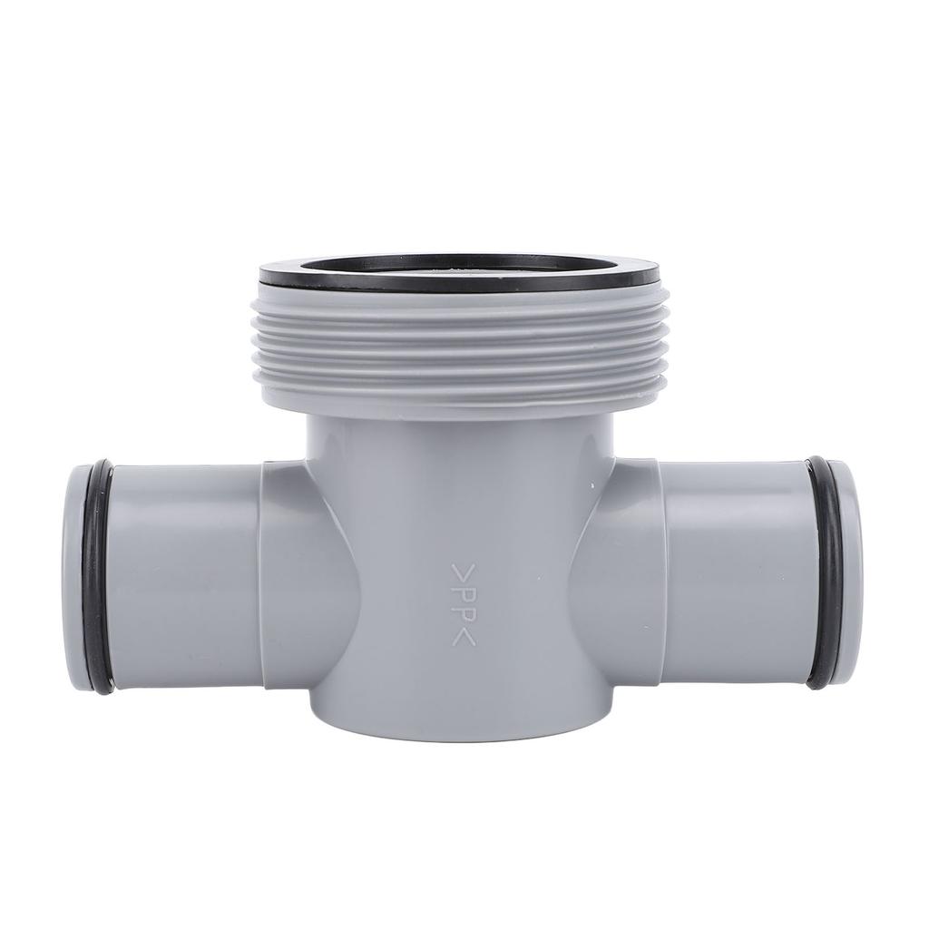 1,25 til 1,5 tommer T-skjøt Bassengslangeadapter PP Svømmebassengslange T-kobling for Filterpumpe