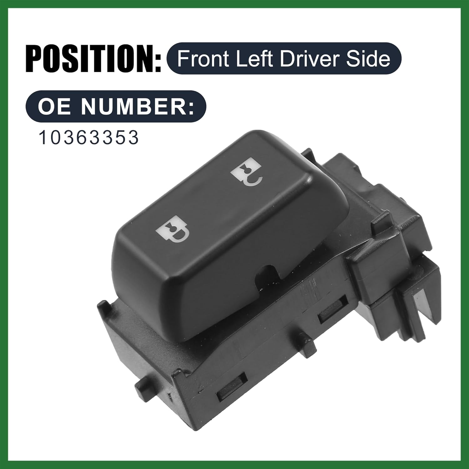 Motoforti Door Lock Switch Button Door Lock Control Button Front Right 10363353 for GMC Sierra for Chevy Silverado 1500 2500HD 3500HD 2007-2009