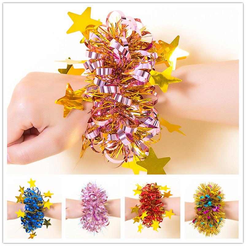 June 1st Cheerleading Wrist Flowers for Kindergarten Dance and Sports Events