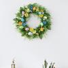 Easters Door Wreath with Artificial Flower and Eggs Delicate Easters Wreath with Faux Flower and Eggs for Holiday