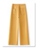 Women's Yellow High-Waisted Loose Wide-Leg Jeans - Slimming Spring 2025 Collection