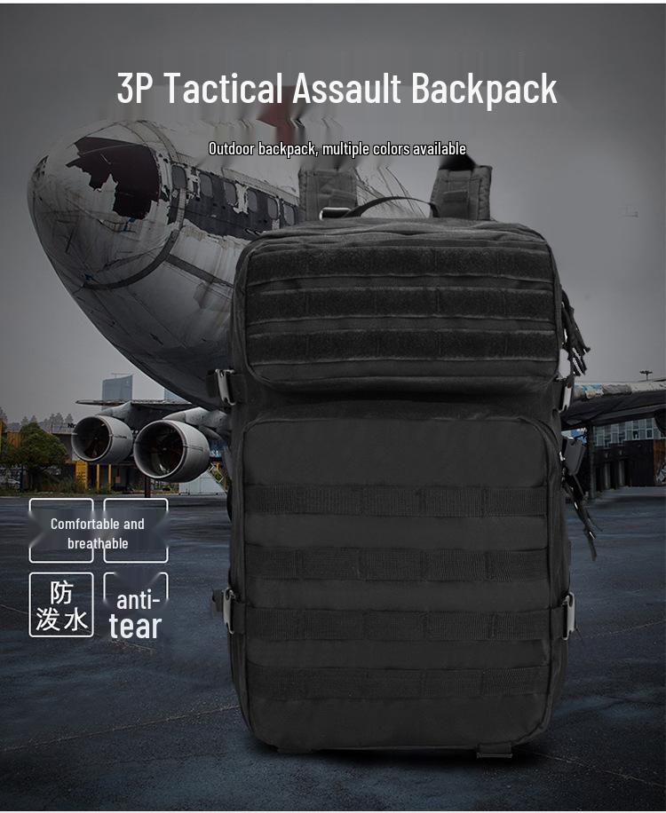 45L Camouflage Tactical Assault Backpack: Multifunctional Outdoor Camping & Hiking Rucksack
