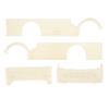 RC   Kit Large Surrounding Cover LED Light Modification Kits for WPL D12 RC Truck Creamy White
