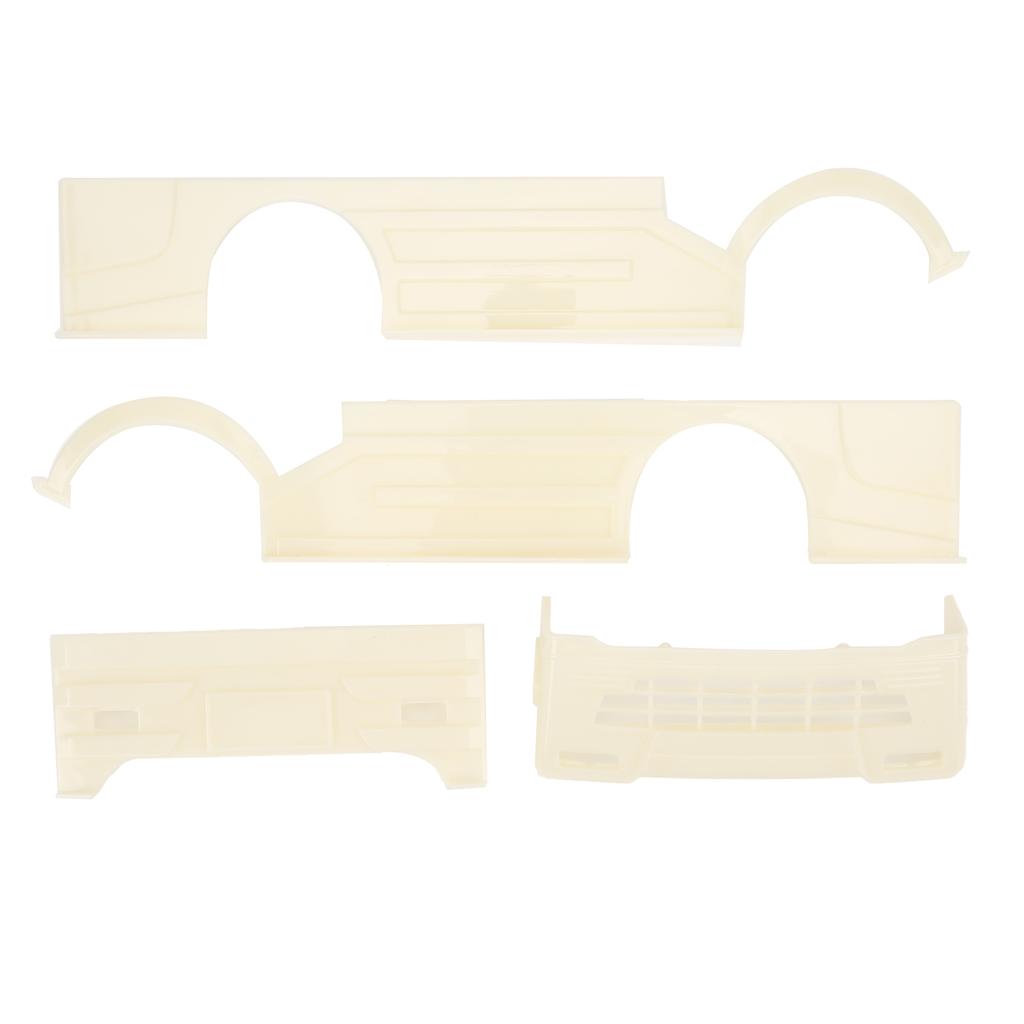 RC Kit Large Surrounding Cover LED Light Modification Kits for WPL D12 RC Truck Creamy White