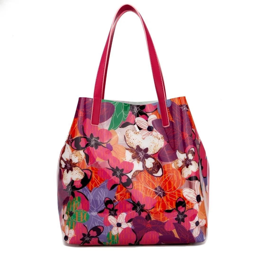 

Роскошный бренд большой емкости новый цвет классический цветочный дизайн женская сумка через плечо с буквенным принтом модная женская сумка