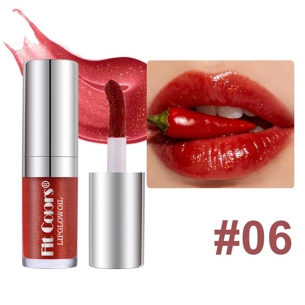 

Зволожуючий перламутровий дзеркальний блиск для губ Імбирний пухкий блиск для губ Захисна сексуальна олія для губ Колір Великий пензлик Нюдова помада