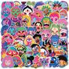 50PCS Abstract Painting Stickers Colorful Characters Portrait Cup Computer Cell Phone Decoration Waterproof Stickers